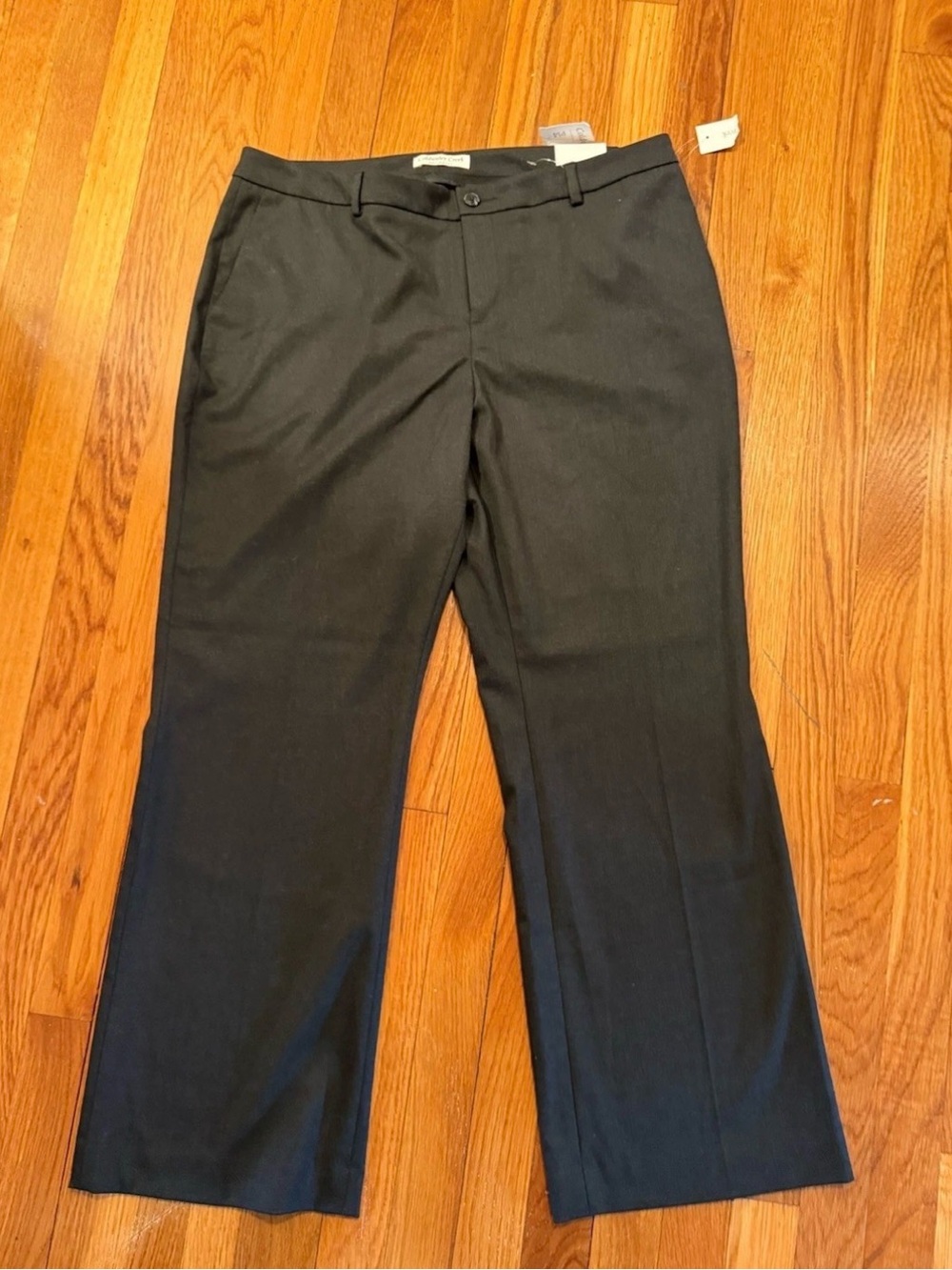 NEW Coldwater Creek Grey Charcoal Natural Fit Bootcut Pants size 14P length 29"